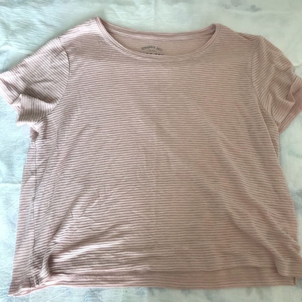 Thin Striped Crop Top